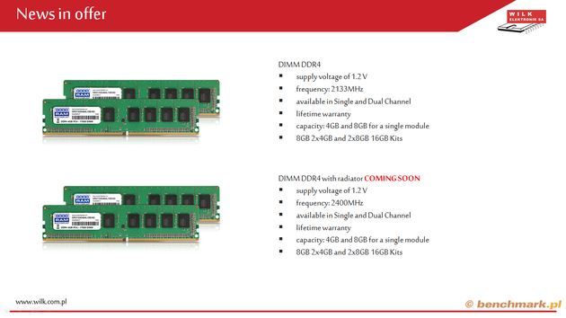 GOODRAM - nowe pamięci DDR4 RAM
