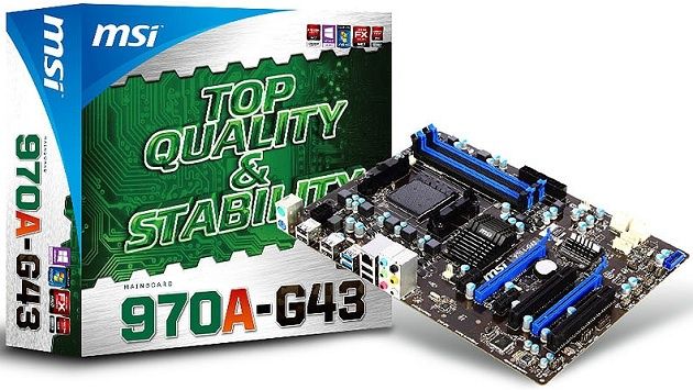MSI 970-G43 płyta główna zdjęcie opakowanie