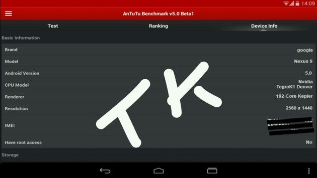 Nexus 8.9 tablet specyfikacja