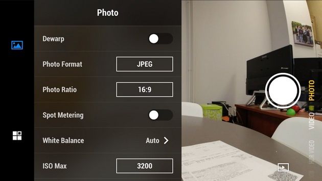 DJI Osmo Action - opcje dotyczące zdjęć