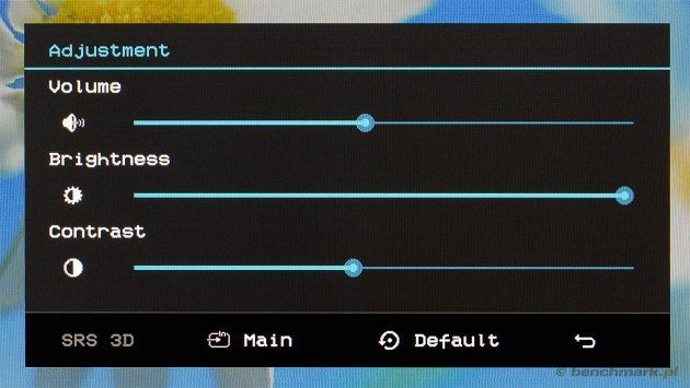 menu OSD
