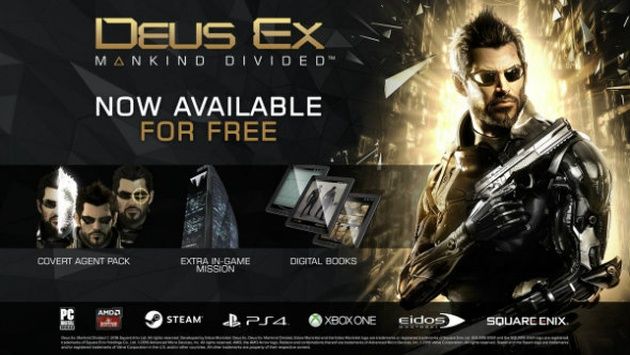 Masz Deus Ex: Rozłam Ludzkości dodatki za darmo