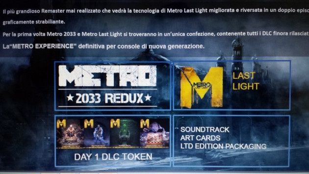 Metro Redux Xbox One PS4