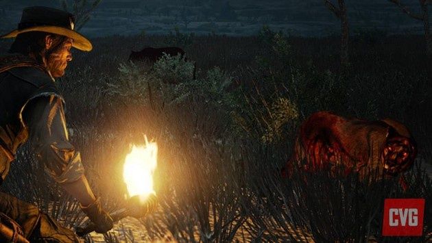 Red Dead ogień