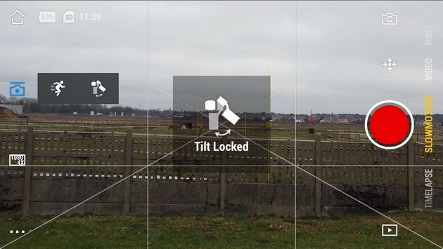 Dji Osmo Pocket - tryb Tilt Locked