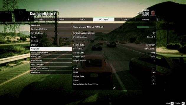 GTA 5 gra ustawienia