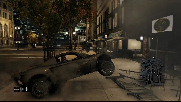 Watch_Dogs wypadek auta