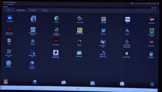 open webos 1.0 system mobilny wygląd launcher