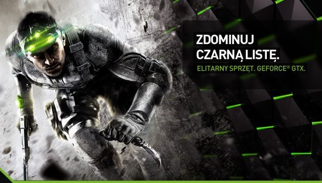 Nvidia GeForce GTX karta graficzna promocja Splinter Cell Blacklist grafika