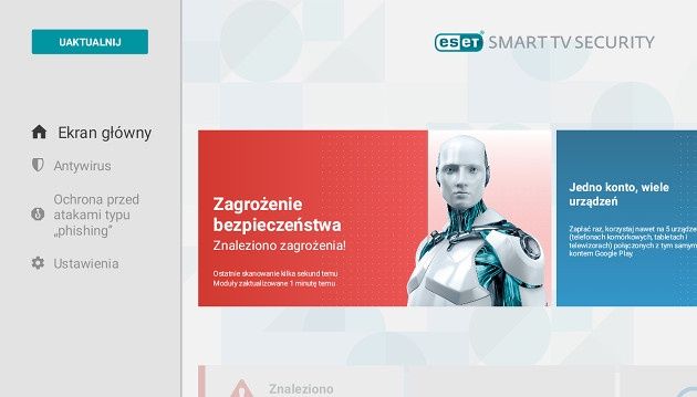ESET Smart TV Security screen