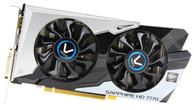 Sapphire Radeon HD 7770 Vapor-X Black Diamond karta graficzna zdjęcie