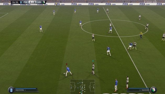 Fifa 15 - murawa po kilku minutach
