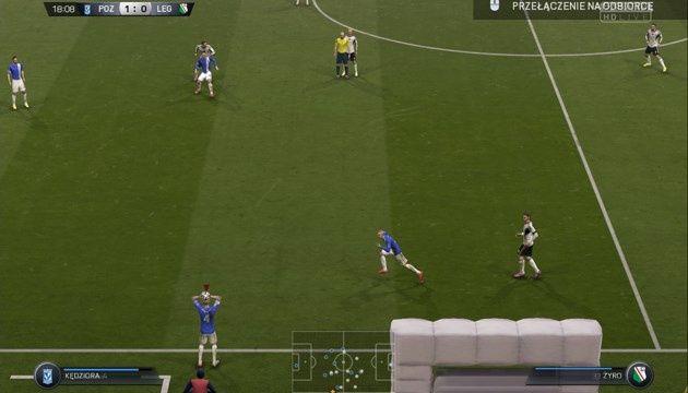 Fifa 15 - murawa po kilkunastu minutach