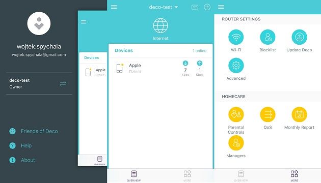 TP-Link Deco M4R - Aplikacja