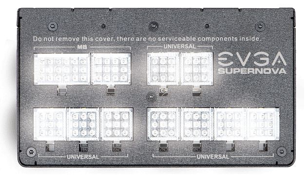 EVGA SuperNOVA G2L - podświetlenie LED