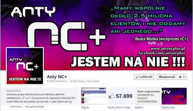 antync+ akcja protest facebook logo