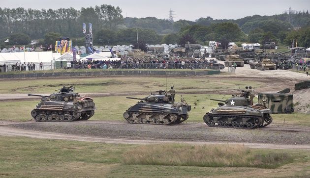 Spotkanie z Wargaming w muzeum w Bovington - Shermany