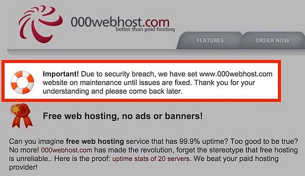 000Webhost wyciek haseł