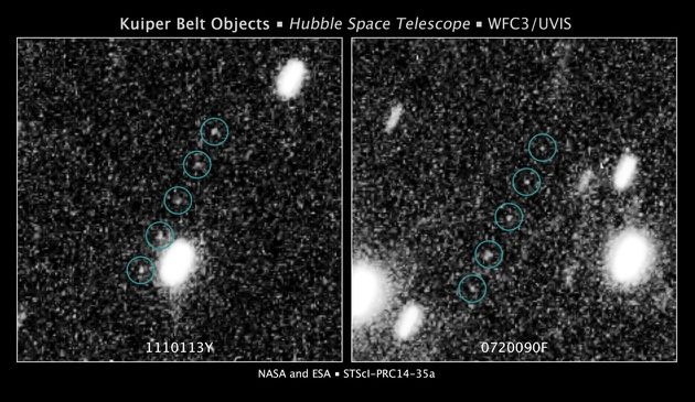 Obiekty Kuiper Belt - Hubble 2014
