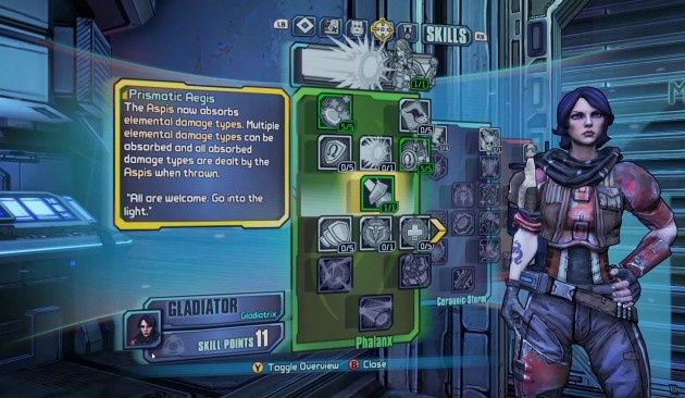 Borderlands: The Pre-Sequel menu