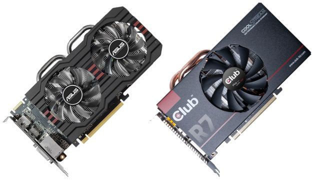 ASUS i Club3D Radeon R7 265 karta graficzna zdjęcie