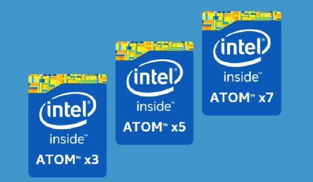 Intel Atom x3, x5,x 7 - podział procesorów logo