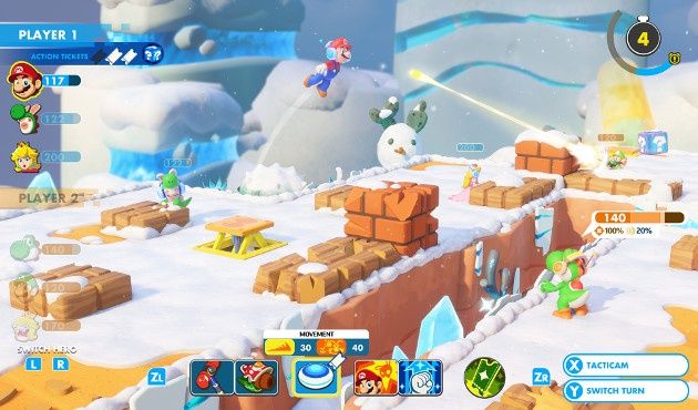 Mario + Rabbids Kingdom Battle screen