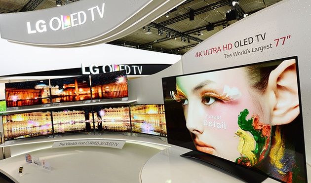 LG OLED zakrzywiony ekran wystawa IFA 2013