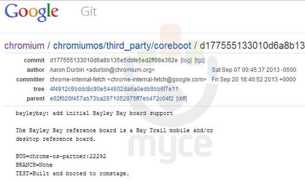 Google Chromebook Bayley Bay