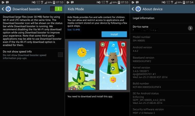 Galaxy Note 3 otrzymuje funkcje z Galaxy S5