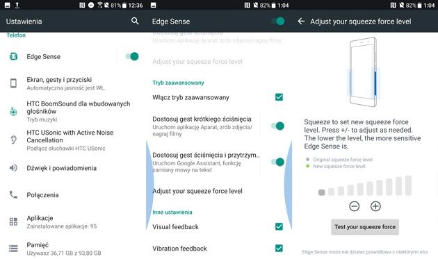 HTC Edge Sense