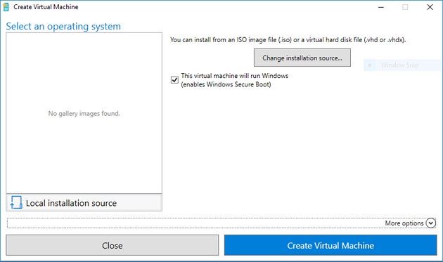Windows 10 Fall VM