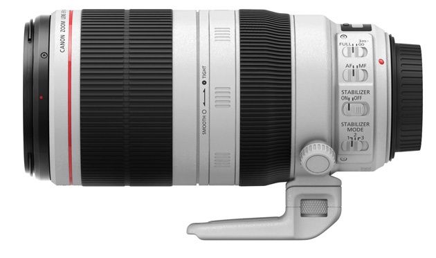 Canon EF 100-400mm f/4.5-5.6L IS II USM widok bok
