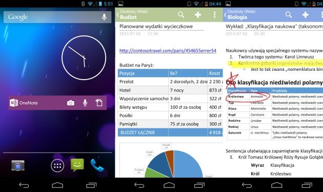 Onenote Android