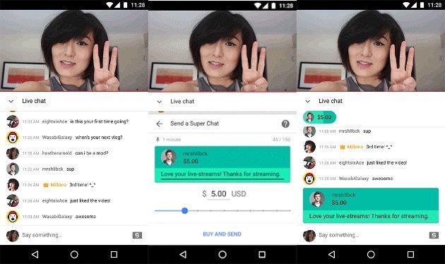 YouTube Super Chat