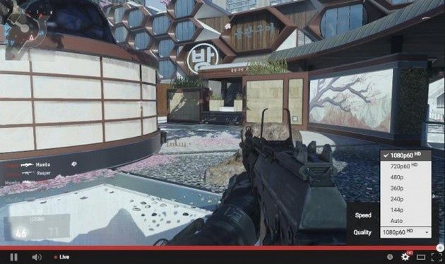 YouTube Live 60fps