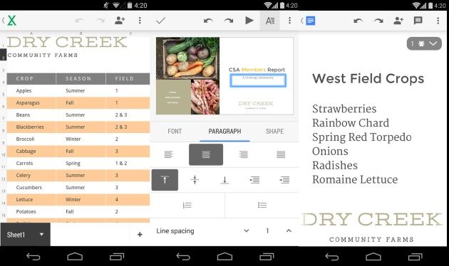 Google Docs Android