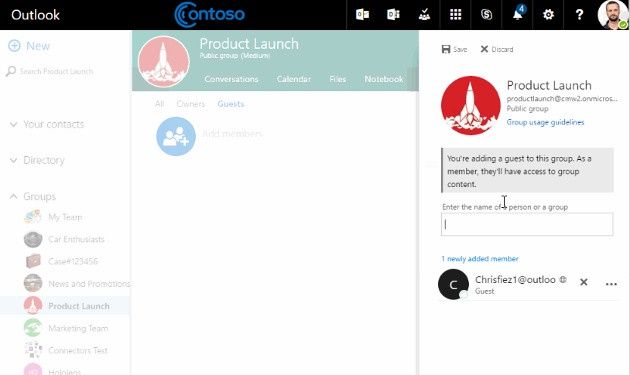 Office 365 goście