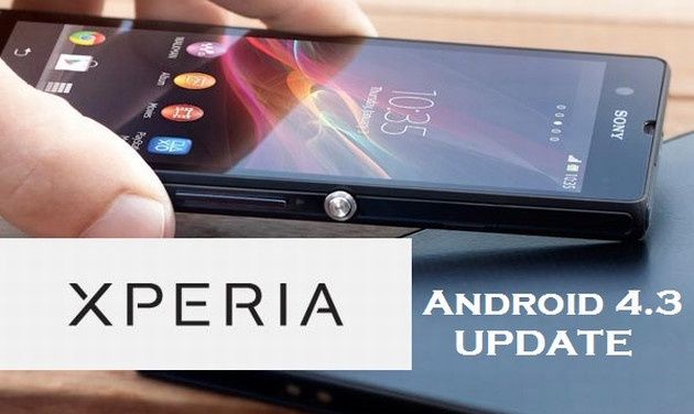 Android Xperia smartfon Android 4.3