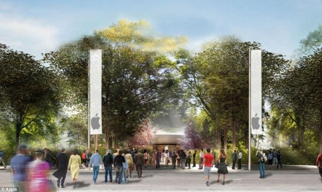 Apple Campus 2 wejście