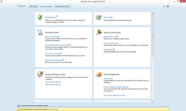 Acronis True Image HD 2013