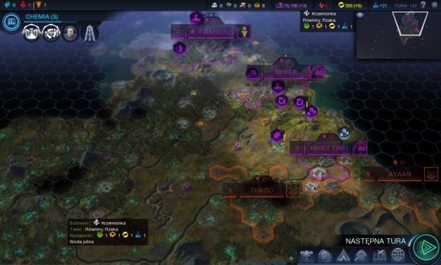 Civilization: Beyond Earth plansza z wrogami