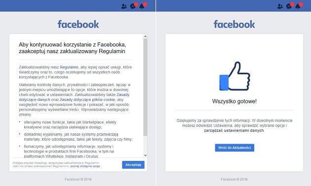 Facebook regulamin 3