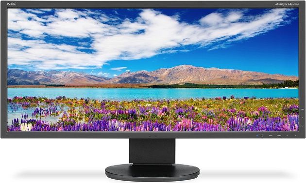 nec multisync ea294wmi monitor 29-cali ips led wygląd ekran
