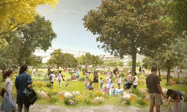Facebook Campus zieleń