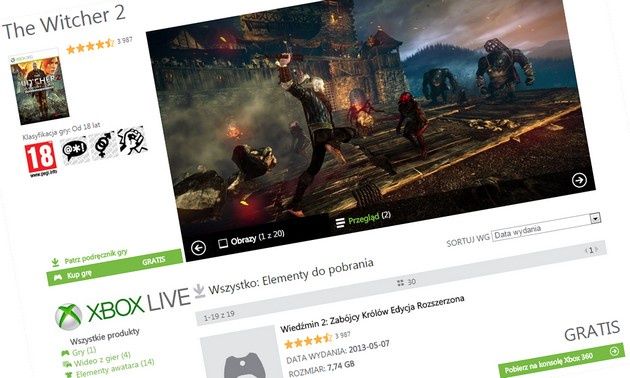 Xbox One WK Wiedźmin