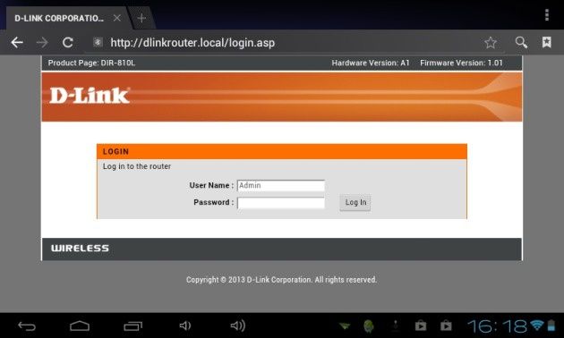D-Link DIR-810L logowanie