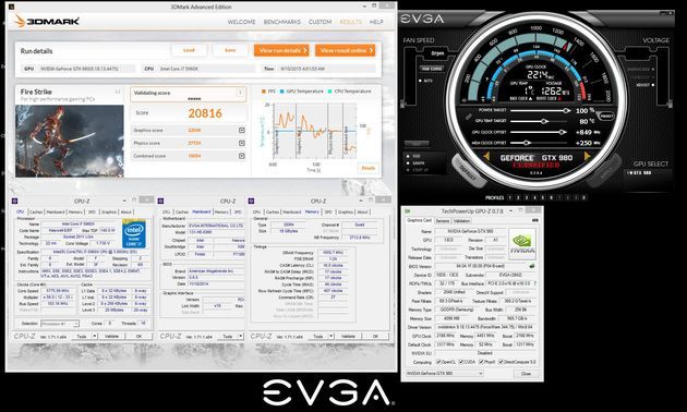 EVGA GeForce GTX 980 Classified K|NGP|N karta graficzna - wydajność w 3DMark Fire Strike