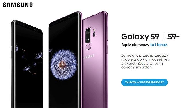 Samsung Galaxy S9 przedsprzedaż