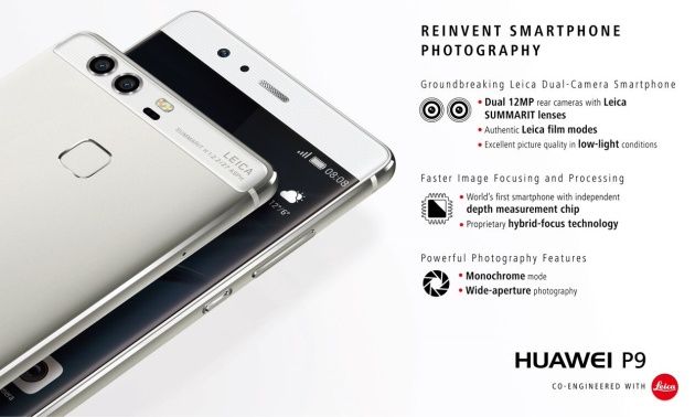 Huawei P9 kamera